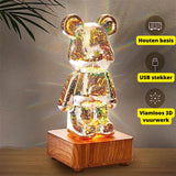 Glow Bear™ 2.0  - 3D Vuurwerk Lamp