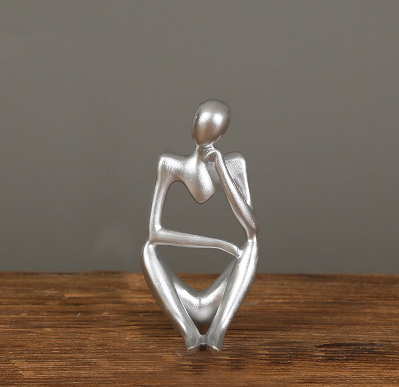 Nordic Art Abstract Thinker Statue | Desired Click
